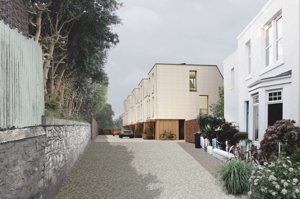 New housing in Trinity, Edinburgh