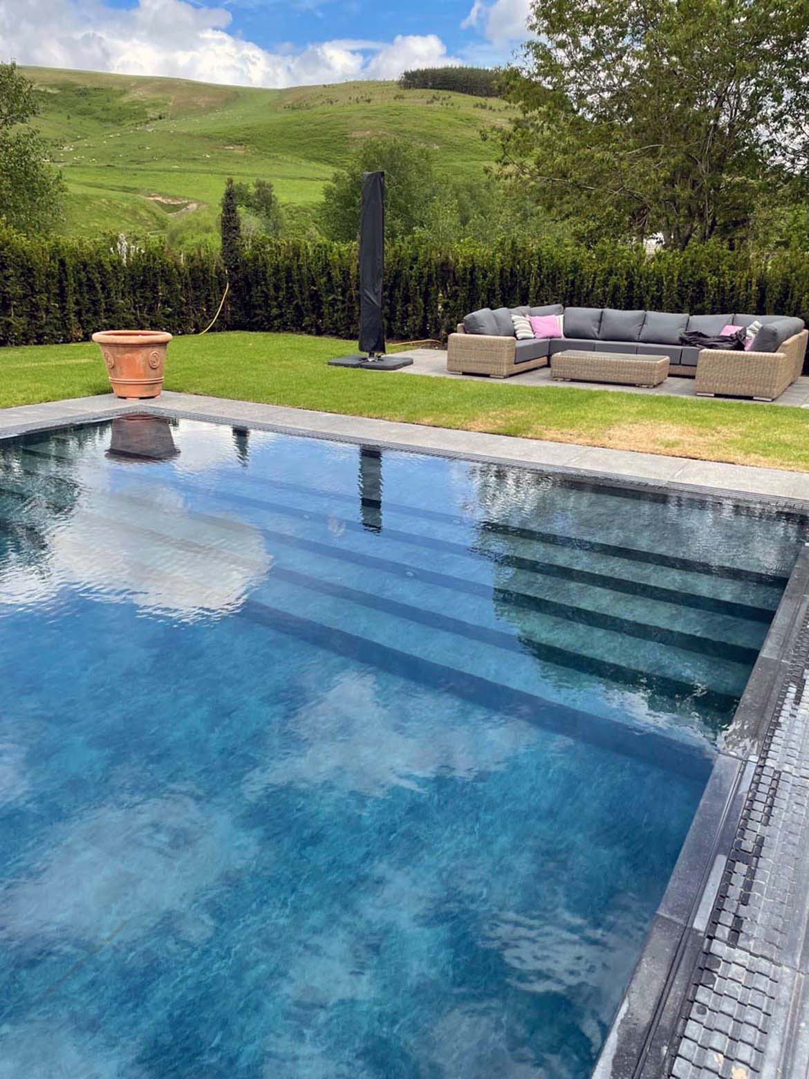 Estate Swimming Pool Burncastle Lodge Zone Architects